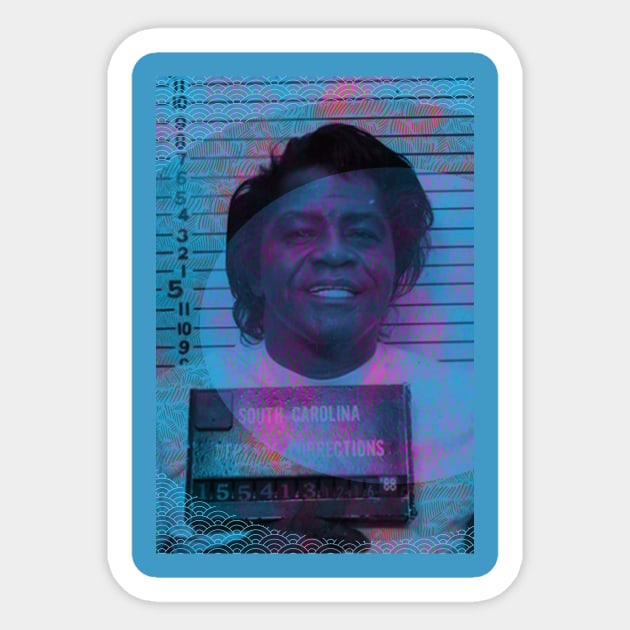 Little Richard Mugshot Sticker by SABREart